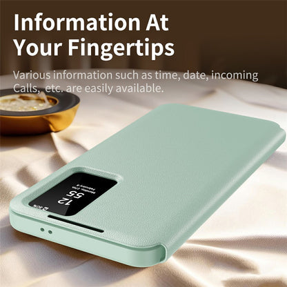 Fodral för Samsung Galaxy A57 5G, Techsuit, SmartView, Grön