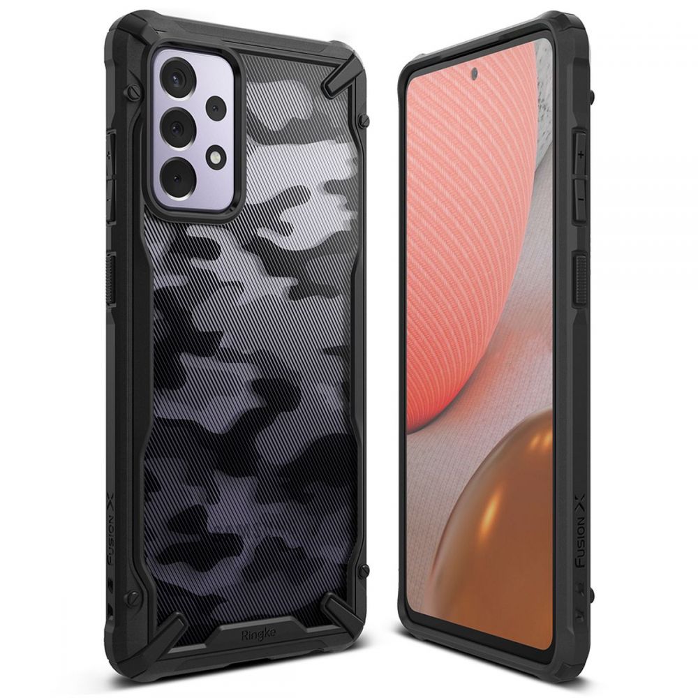 Skyddsfodral för Samsung Galaxy A72 A725 / A72 5G A726, Ringke, Fusion X Design, Kamouflage