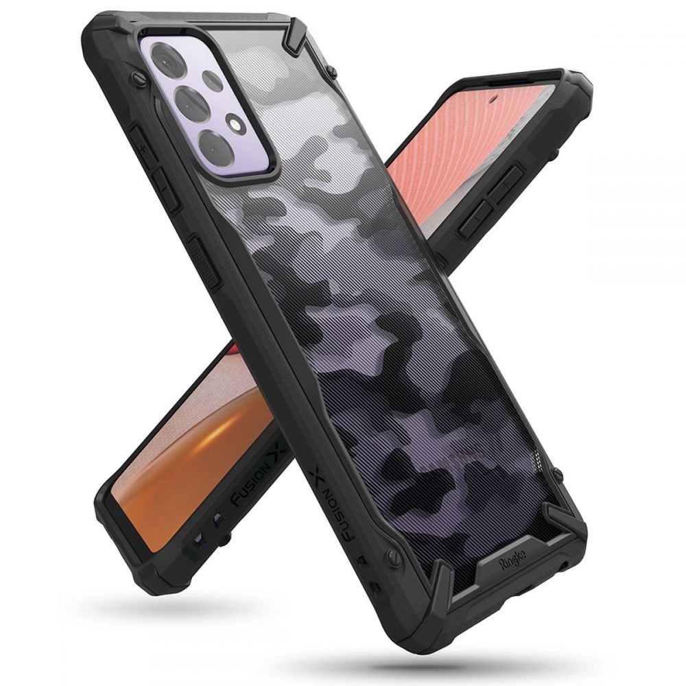 Skyddsfodral för Samsung Galaxy A72 A725 / A72 5G A726, Ringke, Fusion X Design, Kamouflage