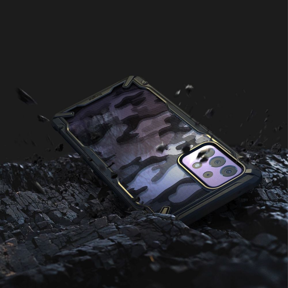 Skyddsfodral för Samsung Galaxy A72 A725 / A72 5G A726, Ringke, Fusion X Design, Kamouflage