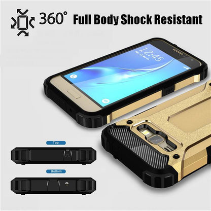 Fodral för Samsung Galaxy J5 J500, Techsuit, Hybrid Armor, Svart