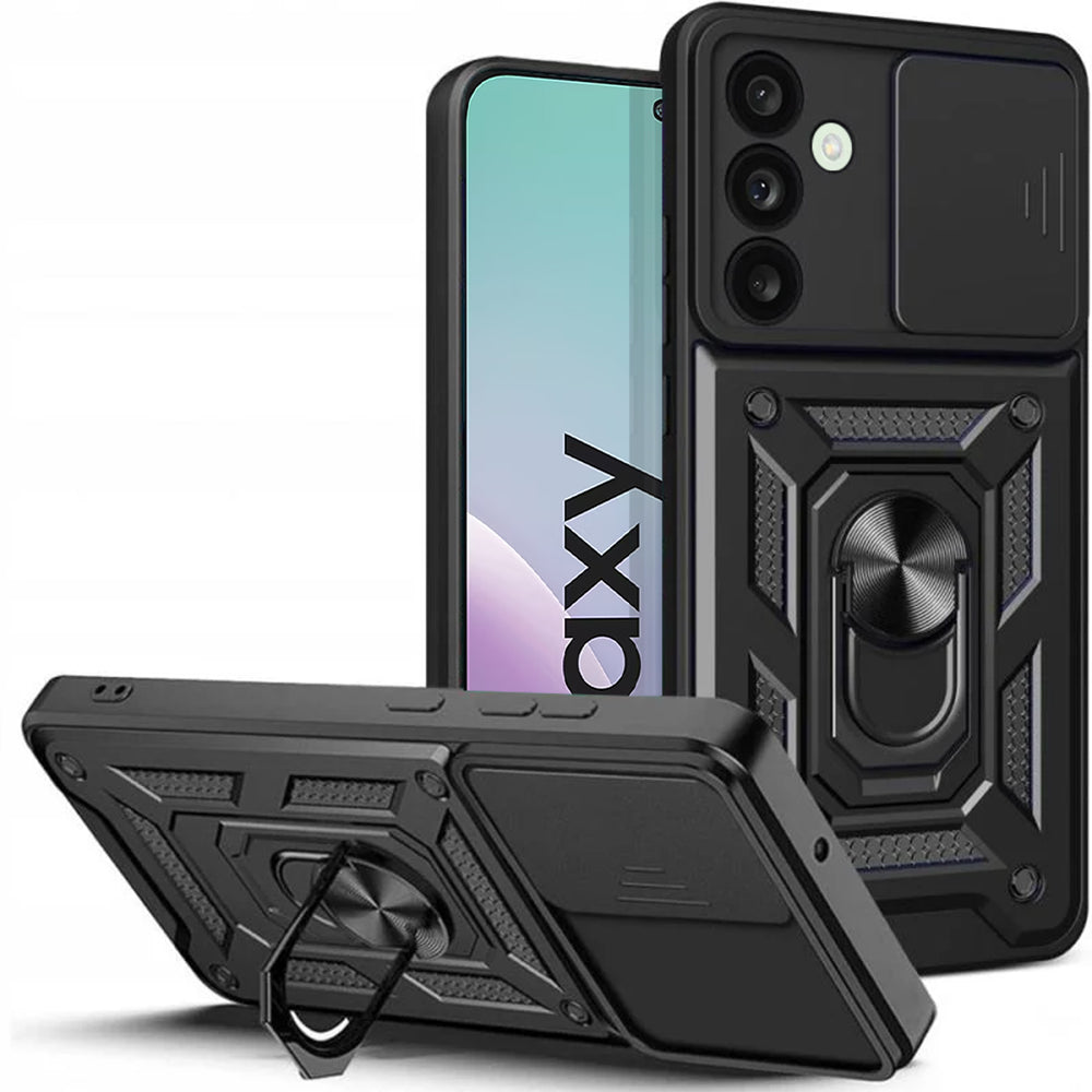 Fodral för Samsung Galaxy M56 M566, Techsuit, CamShield, Svart