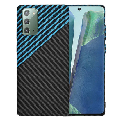 Fodral för Samsung Galaxy Note 20 5G N981 / Note 20 N980, Techsuit, Carbonite FiberShell, Svart Bleu