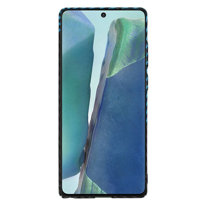 Fodral för Samsung Galaxy Note 20 5G N981 / Note 20 N980, Techsuit, Carbonite FiberShell, Svart Bleu