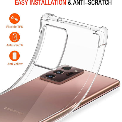 Fodral för Samsung Galaxy Note 20 Ultra 5G N986 / Note 20 Ultra N985, Techsuit, Stötsäker Klar, Transparent