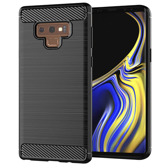 Fodral för Samsung Galaxy Note 9 N960, Techsuit, Kolfiber, Svart