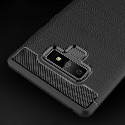 Fodral för Samsung Galaxy Note 9 N960, Techsuit, Kolfiber, Svart