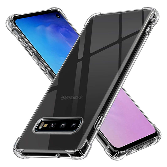 Fodral för Samsung Galaxy S10 G973, Techsuit, Stötsäker Klar, Transparent