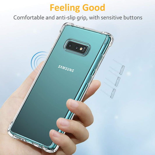 Fodral för Samsung Galaxy S10e G970, Techsuit, Stötsäker Klar, Transparent