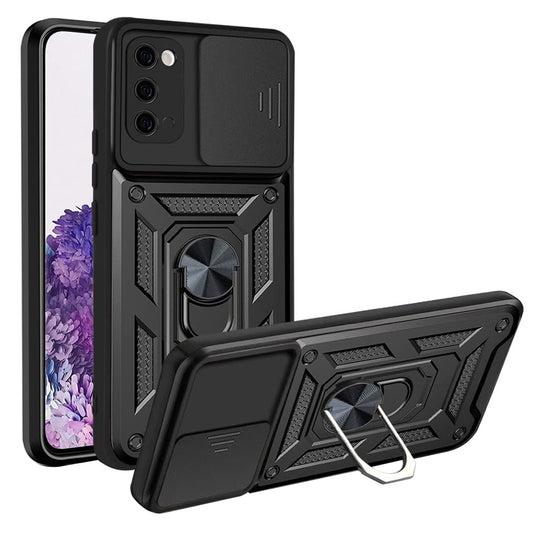 Fodral för Samsung Galaxy S20 5G G981 / S20 G980, Techsuit, CamShield, Svart