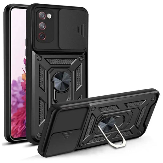 Mobilskal för Samsung Galaxy S20 FE 2022 G781 / S20 FE 5G G781 / S20 FE G780, Techsuit, CamShield, Svart