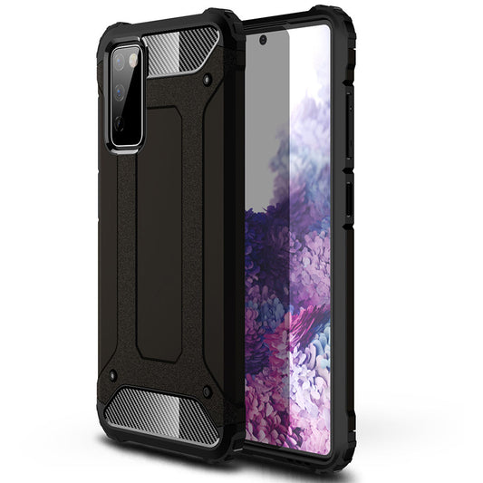 Fodral för Samsung Galaxy S20 FE 2022 G781 / S20 FE 5G G781 / S20 FE G780, Techsuit, Hybrid Armor, Svart