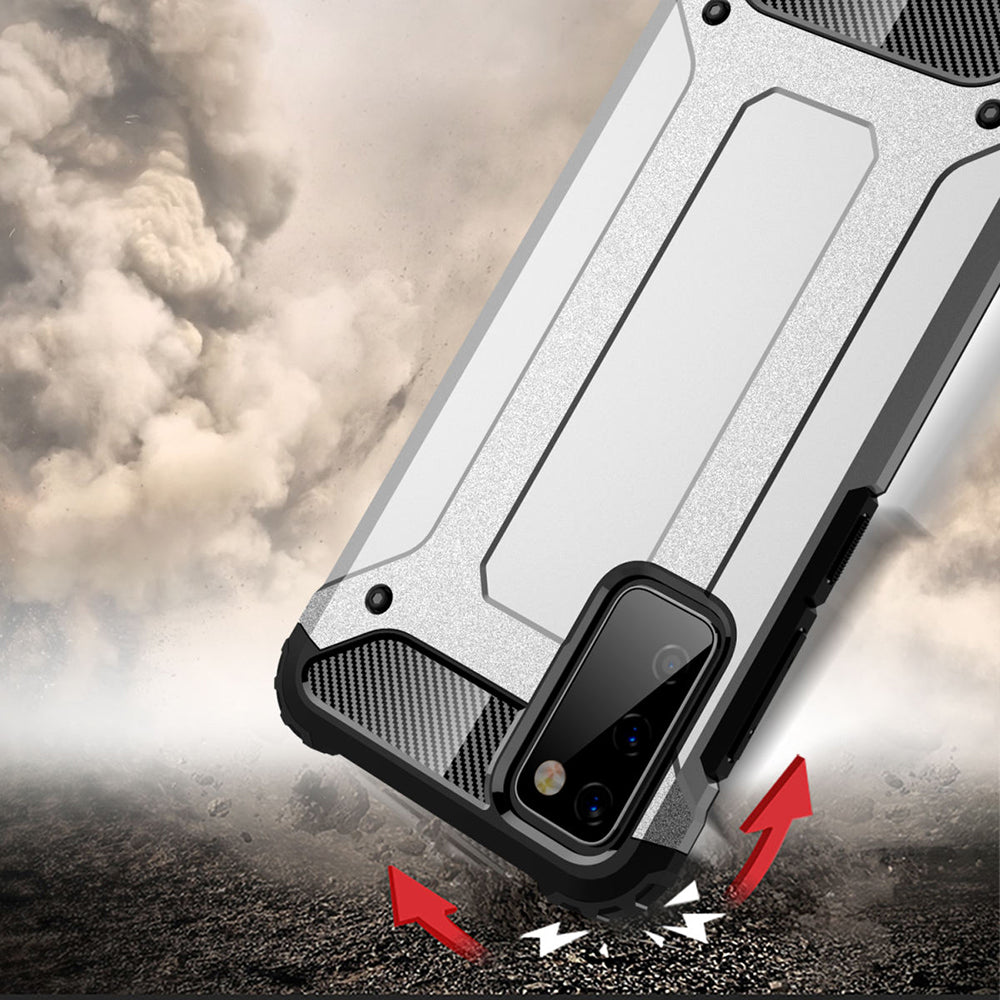 Fodral för Samsung Galaxy S20 FE 2022 G781 / S20 FE 5G G781 / S20 FE G780, Techsuit, Hybrid Armor, Svart