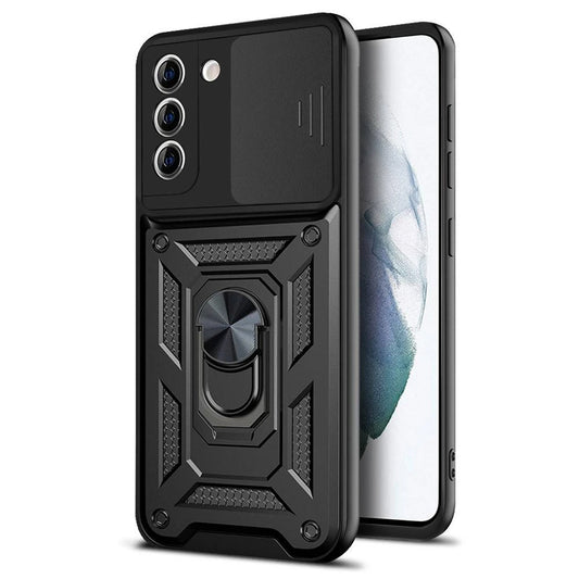 Fodral för Samsung Galaxy S21 FE 5G G990, Techsuit, CamShield, Svart