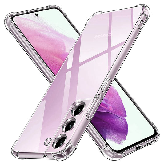 Fodral för Samsung Galaxy S21 FE 5G G990, Techsuit, Stötsäker Klar, Transparent