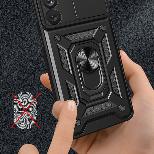 Fodral för Samsung Galaxy S21 Ultra 5G G998, Techsuit, CamShield, Svart