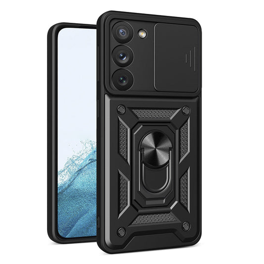 Fodral för Samsung Galaxy S22 5G S901, Techsuit, CamShield, Svart