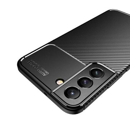 Fodral för Samsung Galaxy S22 5G S901, Techsuit, CarbonFiber, Svart