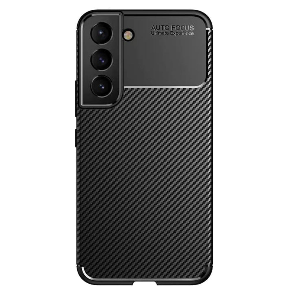 Fodral för Samsung Galaxy S22 5G S901, Techsuit, CarbonFiber, Svart