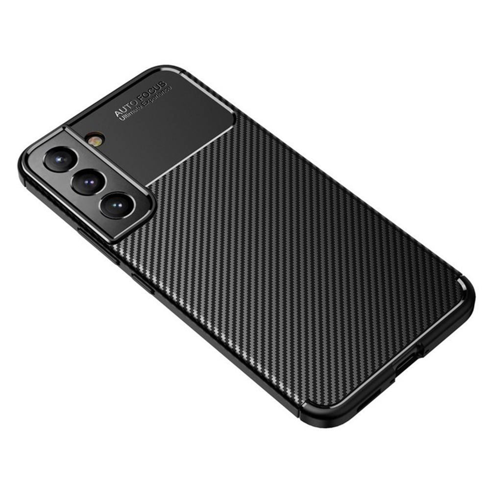 Fodral för Samsung Galaxy S22 5G S901, Techsuit, CarbonFiber, Svart