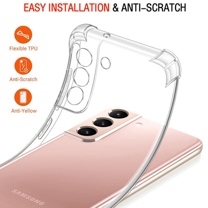 Fodral för Samsung Galaxy S22 5G S901, Techsuit, Stötsäker Klar, Transparent