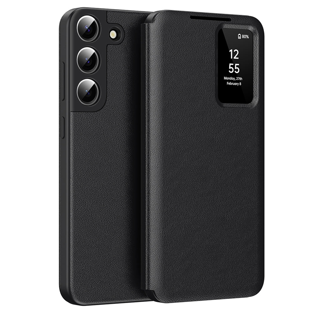 Fodral för Samsung Galaxy S22+ 5G S906, Techsuit, SmartView, Svart