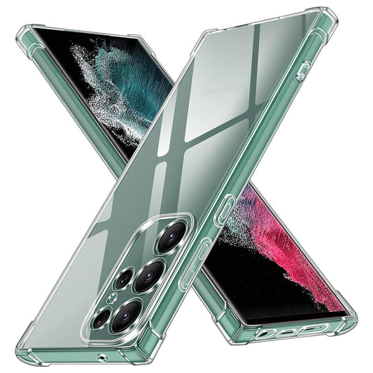 Fodral för Samsung Galaxy S22 Ultra 5G S908, Techsuit, Stötsäker Klar, Transparent