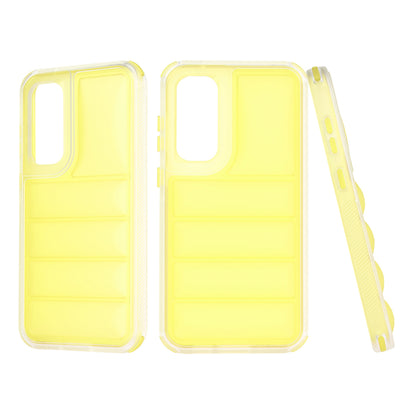 Fodral för Samsung Galaxy S23 FE S711, Techsuit, Wave Shield, Gul