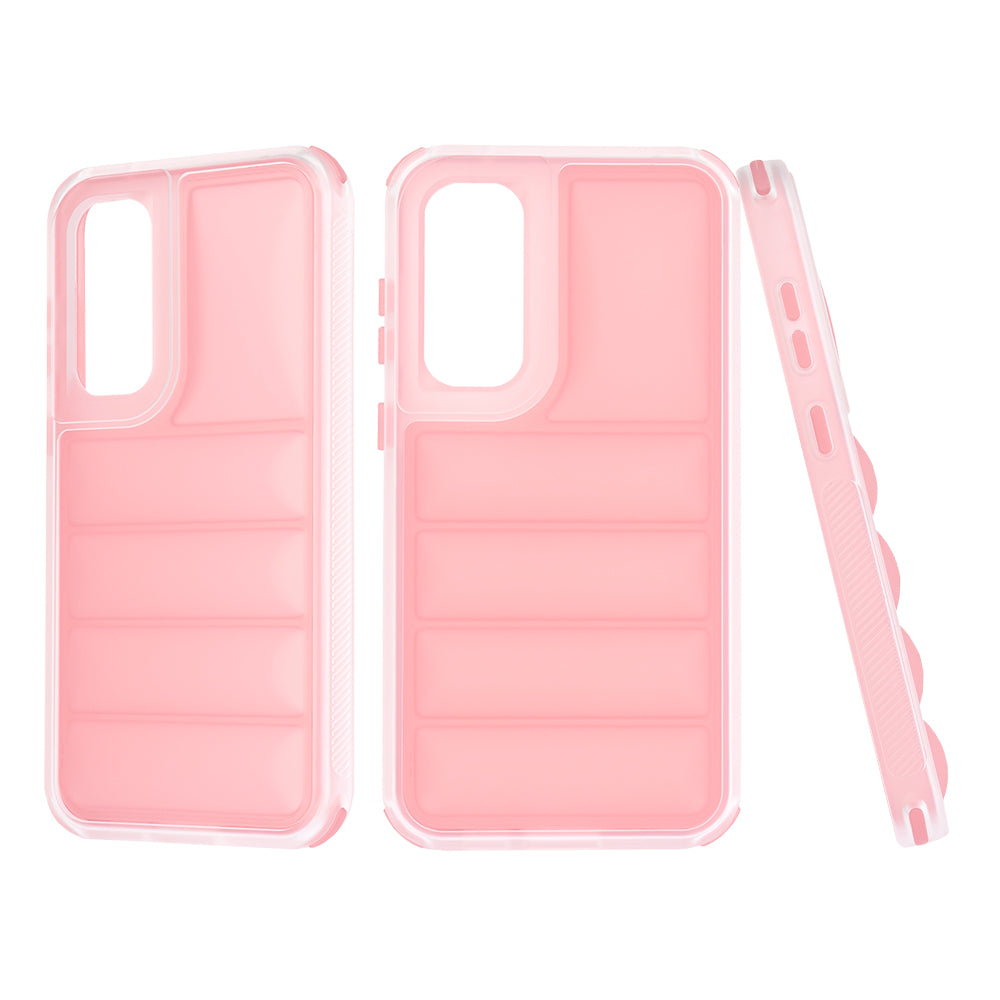 Fodral för Samsung Galaxy S23 FE S711, Techsuit, Wave Shield, Rosa