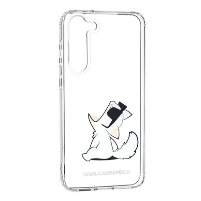 Skyddsfodral för Samsung Galaxy S23+ S916, Karl Lagerfeld, Choupette Eat, Transparent