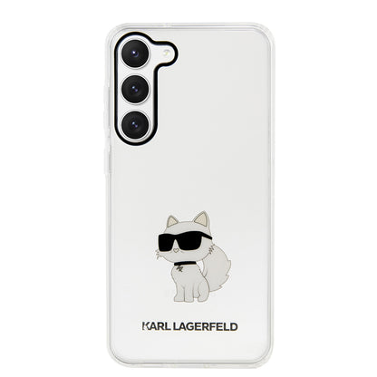 Skyddsfodral för Samsung Galaxy S23+ S916, Karl Lagerfeld, Ikonik Choupette, Transparent