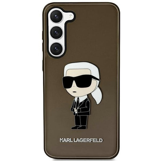 Fodral för Samsung Galaxy S23+ S916, Karl Lagerfeld, Ikonik Karl, Svart
