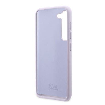 Fodral för Samsung Galaxy S23+ S916, Karl Lagerfeld, Silicone Ikonik Karl, Lila