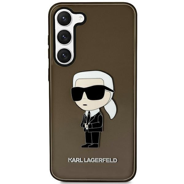 Fodral för Samsung Galaxy S23 S911, Karl Lagerfeld, Ikonik Karl, Svart