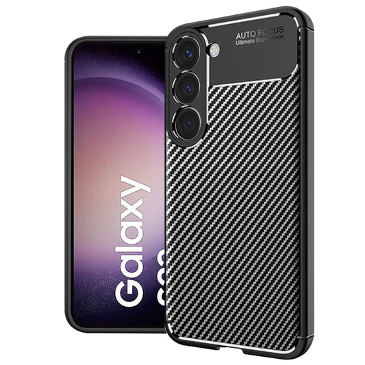 Fodral för Samsung Galaxy S23 S911, Techsuit, CarbonFiber, Svart