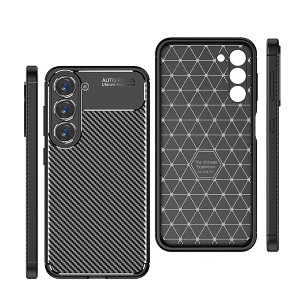 Case for Samsung Galaxy S23 S911, Techsuit, CarbonFiber, Black