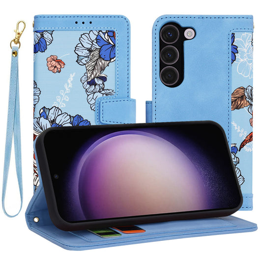 Fodral för Samsung Galaxy S23 S911, Techsuit, FlipCraft, Blå