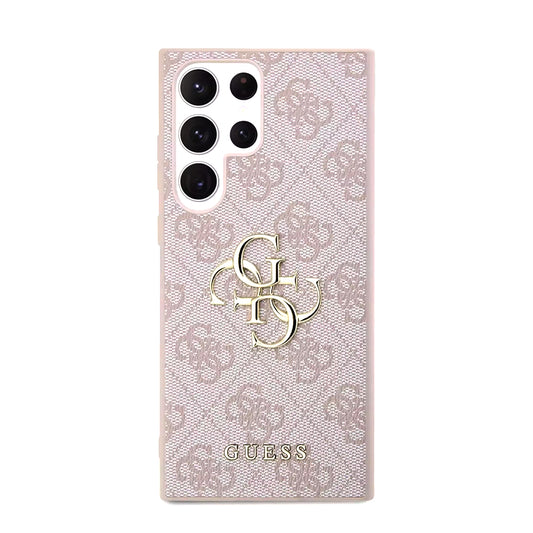 Fodral för Samsung Galaxy S23 Ultra S918, Guess, 4G Big Logo, Rosa