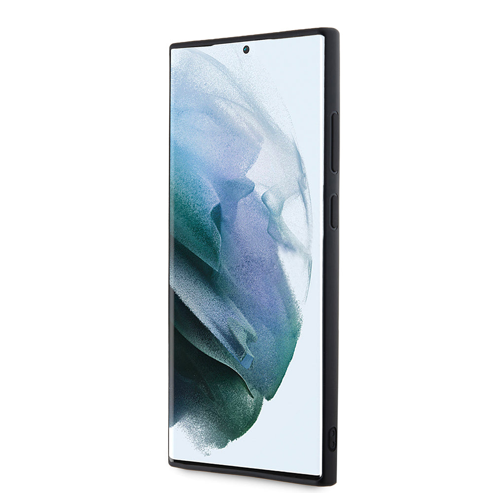 Fodral för Samsung Galaxy S23 Ultra S918, Karl Lagerfeld, 3D Rubber Glitter Logo, Svart