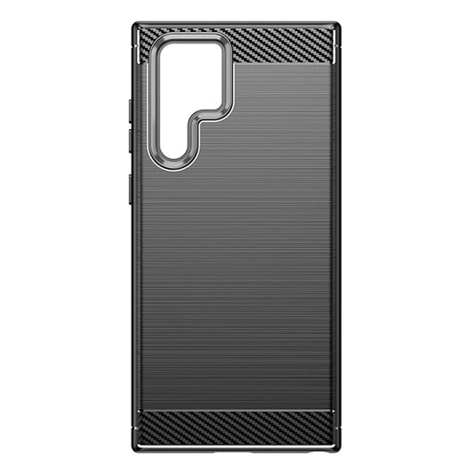 Fodral för Samsung Galaxy S23 Ultra S918, Techsuit, Kolfiber, Svart