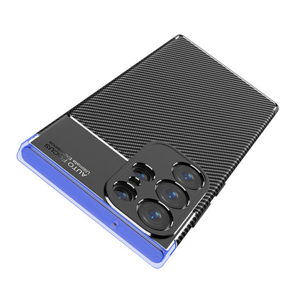 Fodral för Samsung Galaxy S23 Ultra S918, Techsuit, CarbonFiber, Svart