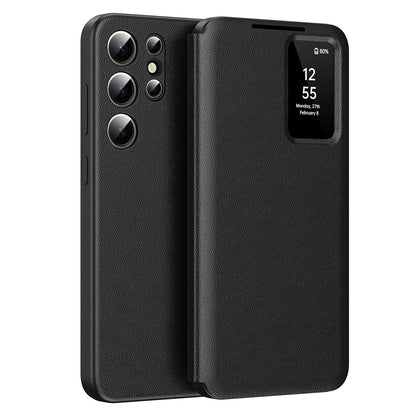 Fodral för Samsung Galaxy S23 Ultra S918, Techsuit, SmartView, Svart