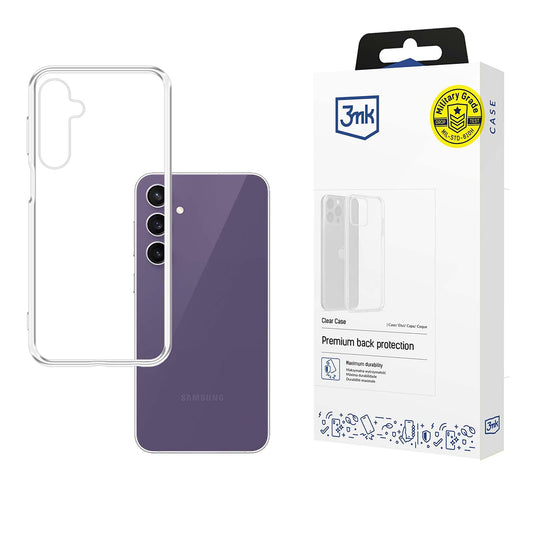 Fodral för Samsung Galaxy S24 FE S721, 3MK, Klar, Transparent