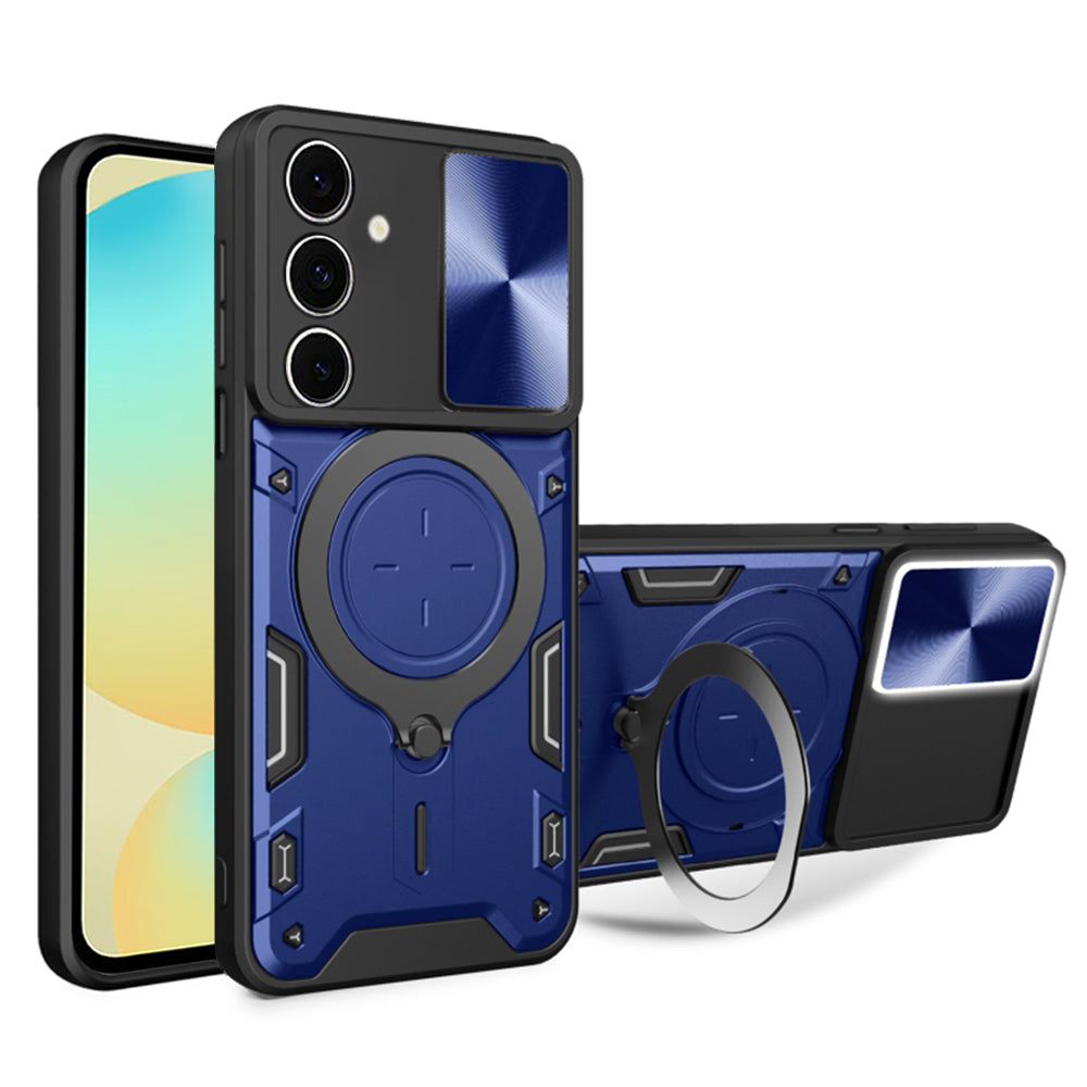 Fodral för Samsung Galaxy S24 FE S721, Techsuit, CamGuard Pro, Blå