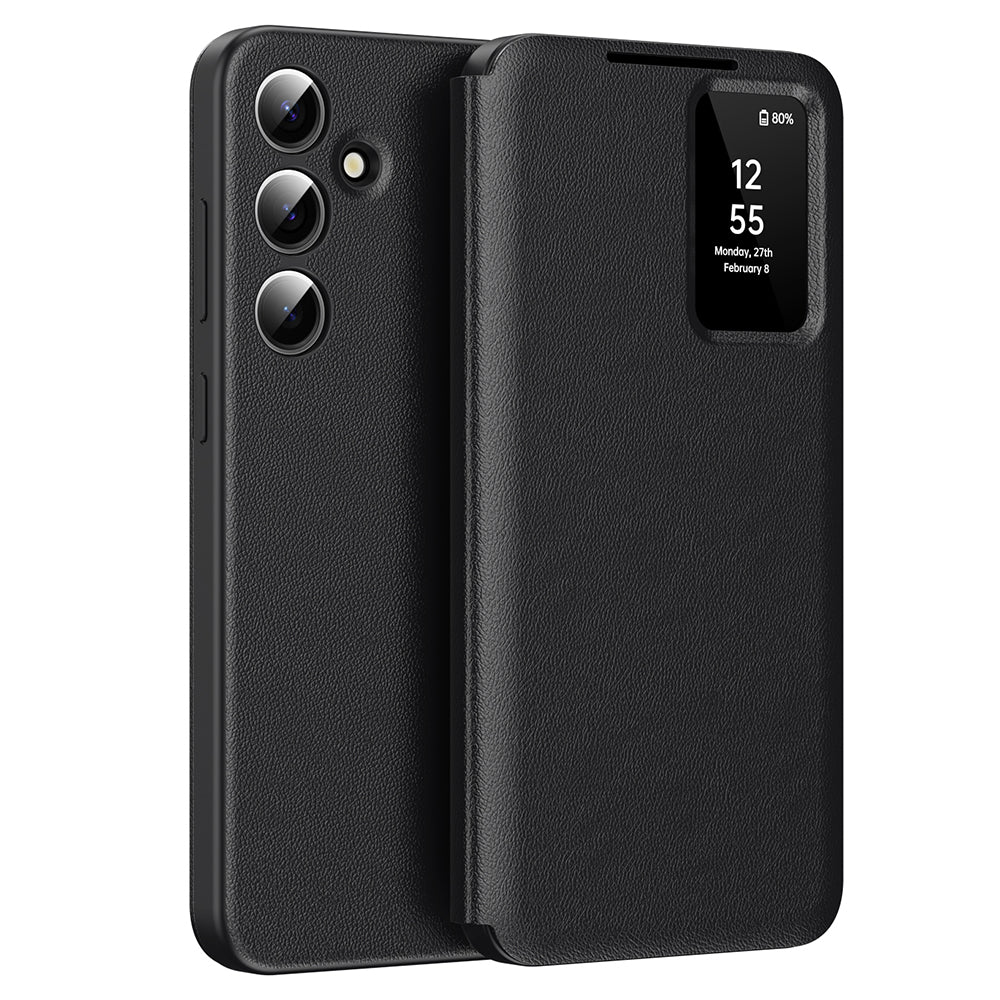 Fodral för Samsung Galaxy S24 FE S721, Techsuit, SmartView, Svart