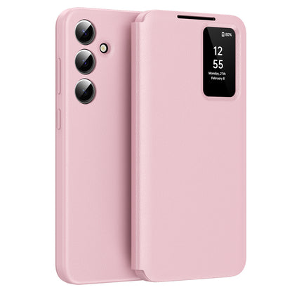 Fodral för Samsung Galaxy S24 FE S721, Techsuit, SmartView, Rosa
