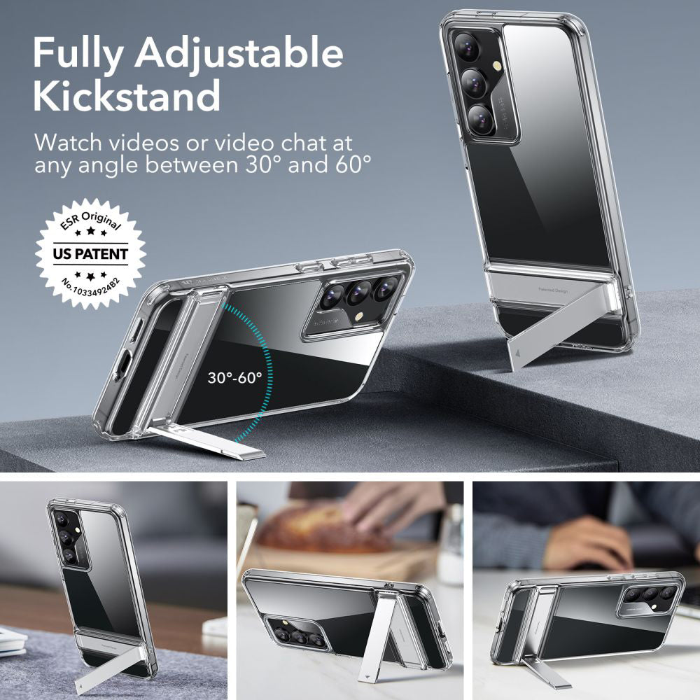 Skyddsfodral för Samsung Galaxy S24+ S926, ESR, Air Shield Boost Kickstand, Transparent