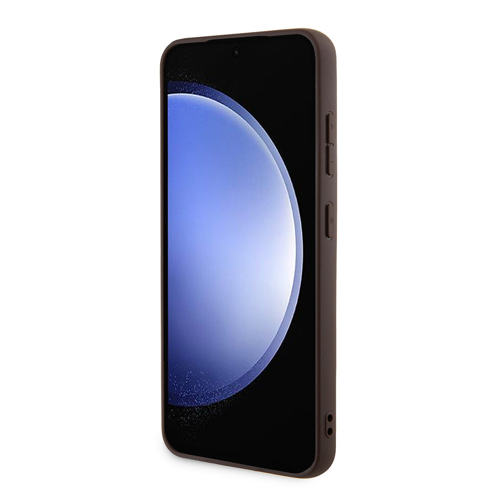 Fodral för Samsung Galaxy S24+ S926, Guess, 4G Stripe, Brun