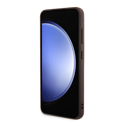Fodral för Samsung Galaxy S24+ S926, Guess, 4G Stripe, Brun