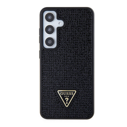 Fodral för Samsung Galaxy S24+ S926, Guess, Rhinestone Triangle Logo, Svart
